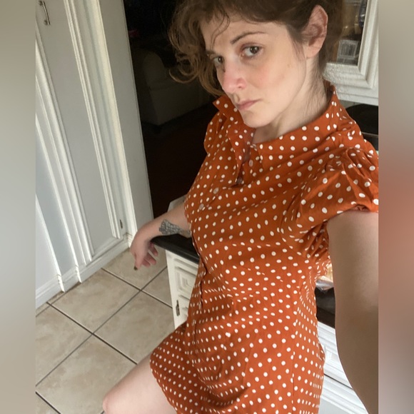 WEWOREWHAT Bran Polka Dot ELLE Mini Dress L NWT - Picture 4 of 4
